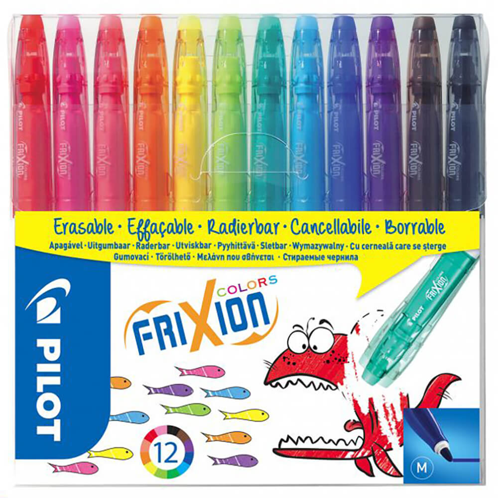Carioci cu radiera PILOT FriXion Colors Erasable, 12 buc/set